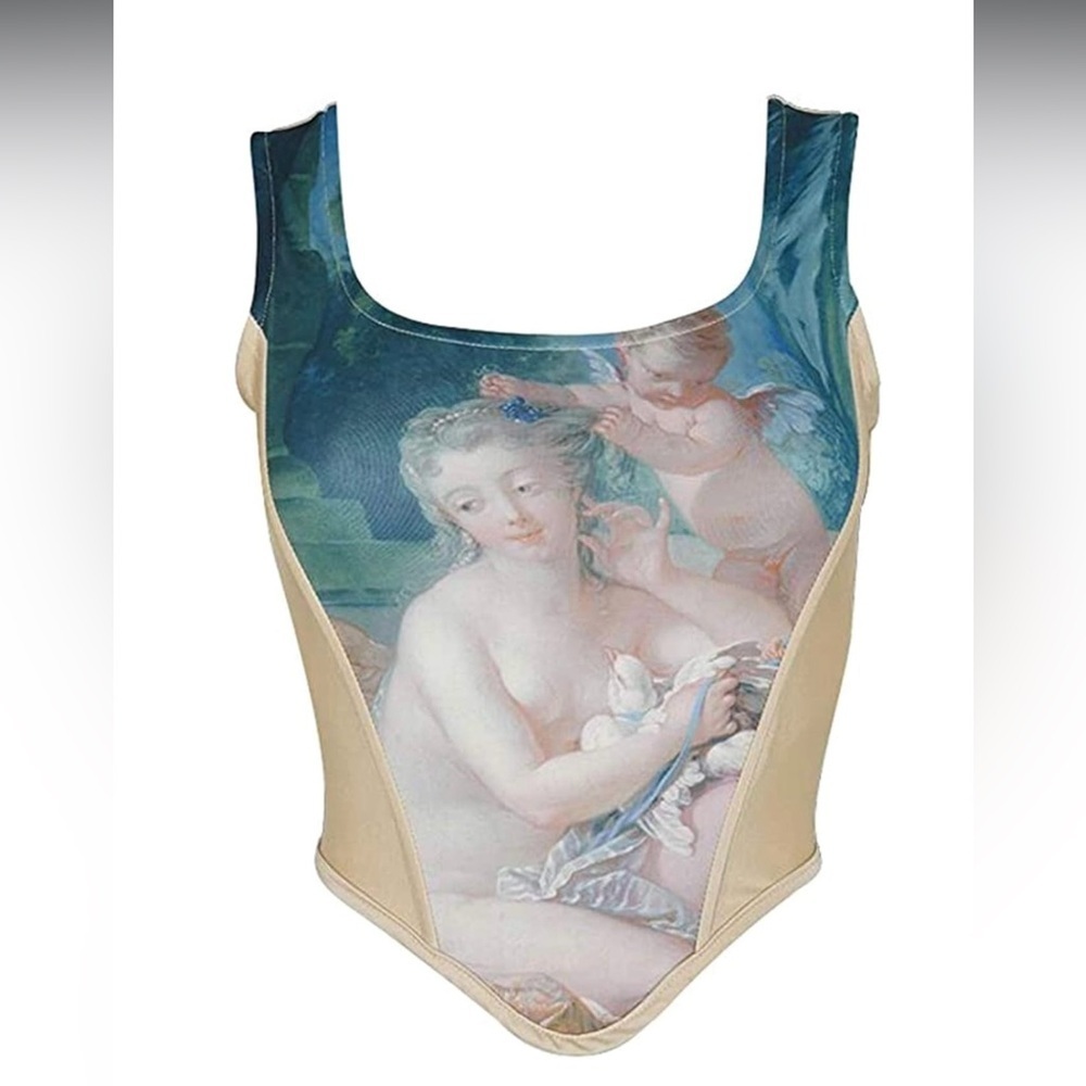 Renaissance Bustier Crop Top Size M